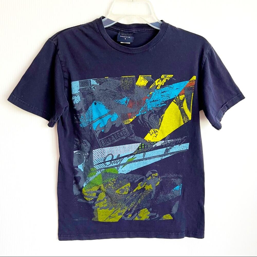 Vintage 90s Y2K Billabong Surf Wave Short Sleeve Tee Shirt Small